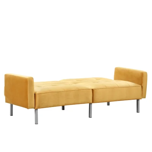 Modern Convertible Folding Futon Sofa Bed for Compact Living Space, Apartment, Dorm