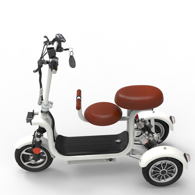 Suitable for home travel light tricycle electric scooter 3 wheel powered adult scooter
