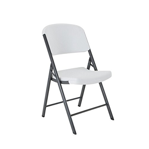 Lifetime 22673 Folding Round Table, 6 Foot, White Granite