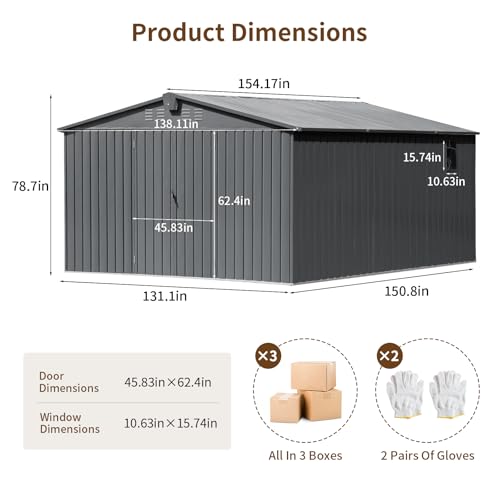 NicBex 6×5 Resin Outdoor Storage Shed with Floor & Window– All-Weather Lockable Small Tool Shed