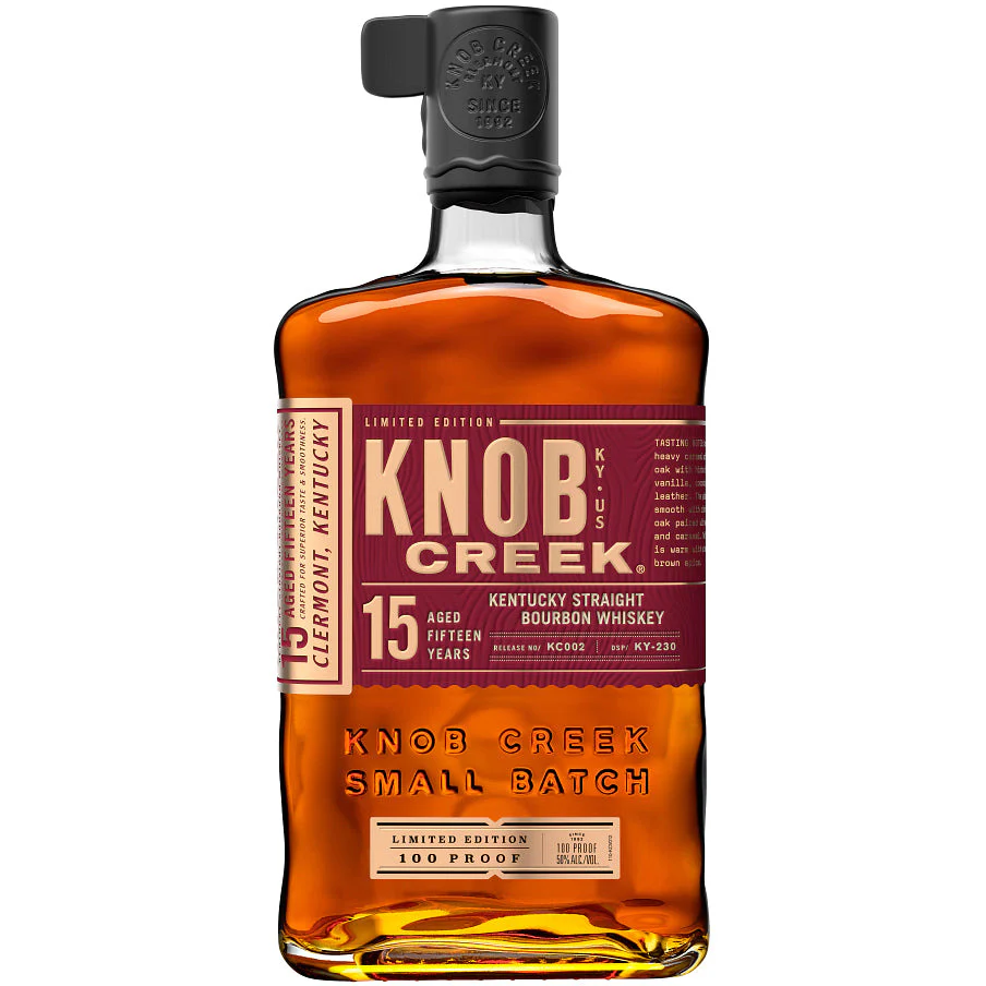 Knob Creek 15 Year Old 100 Proof Kentucky Straight Bourbon Whiskey 750 ml - Nestor Liquor