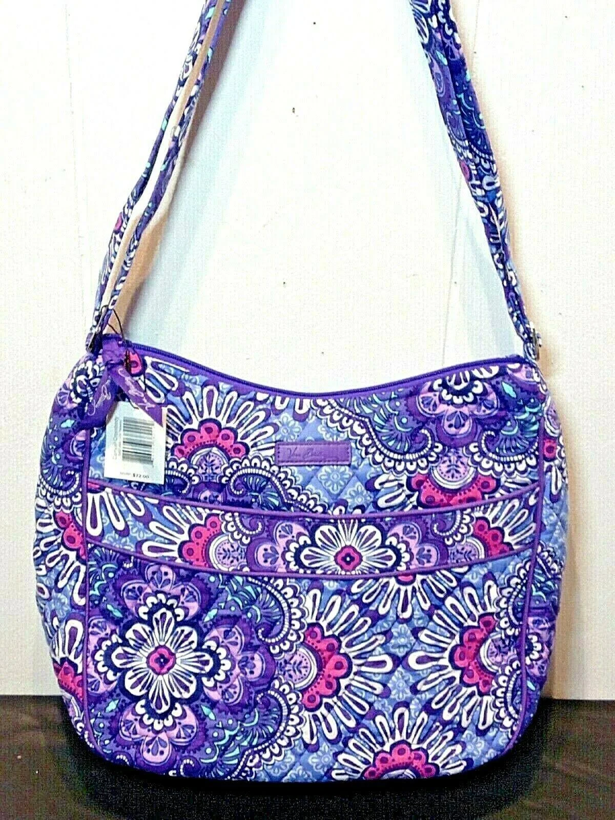 Vera Bradley Carryall Crossbody in Lilac Tapestry