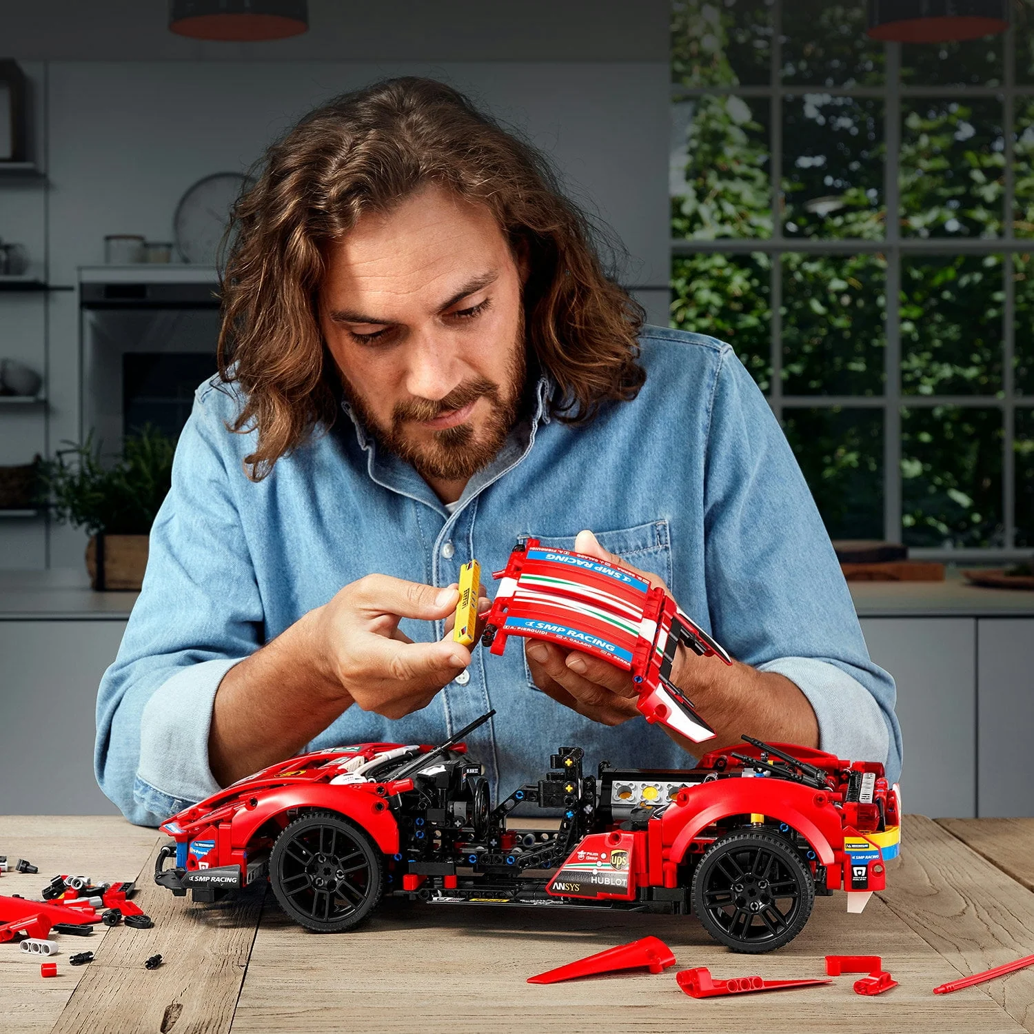 LEGO Technic Ferrari 488 GTE “AF Corse #51” 42125 Super Sports Car Exclusive Collectible Model Kit,  Collectors Set for Adults to Build