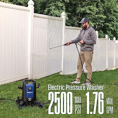 Westinghouse ePX3500 Electric Pressure Washer, 2500 Max PSI 1.76 Max GPM with Anti-Tipping Technology, Onboard Soap Tank, Pro-Style Steel Wand
