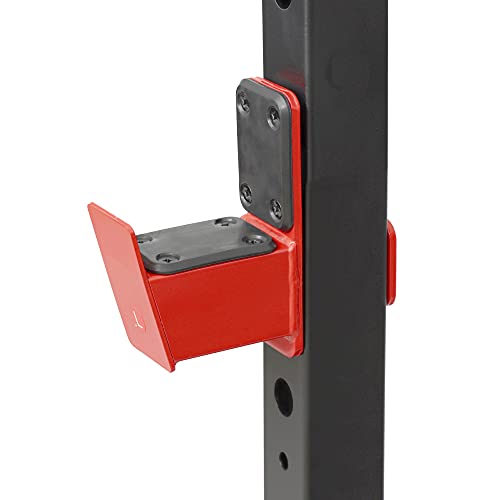 Sunny Health & Fitness Power Cage and Squat Rack In High Weight Capacity with J-Hooks, Adjustable Pull Up Bar, Weight Plate Holders