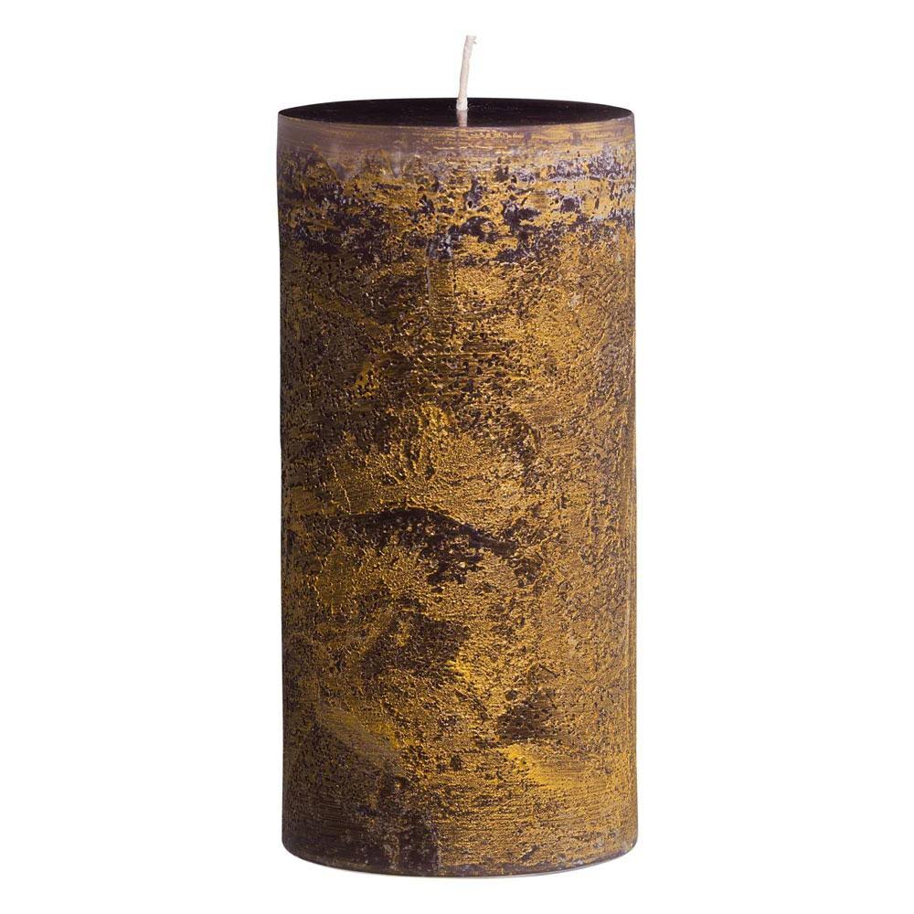 Vance Kitira Dark Gray Ritz Pillar Candle (3.75 by 15 inch)