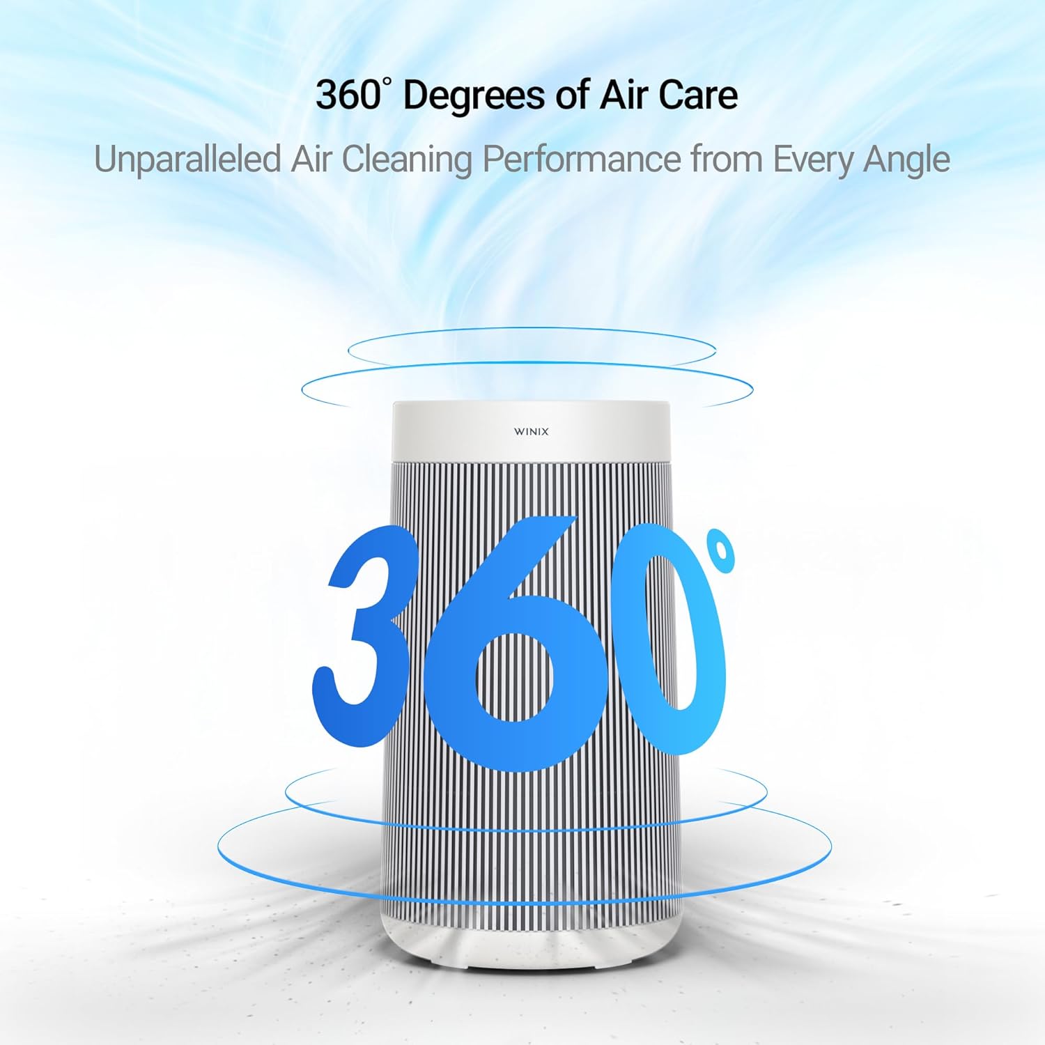 Winix T810 Large Room Air Purifier AHAM Verified for up to 410 sq ft All-in-One 4-Stage True HEPA Air Purifier with PlasmaWave Technology, Silver