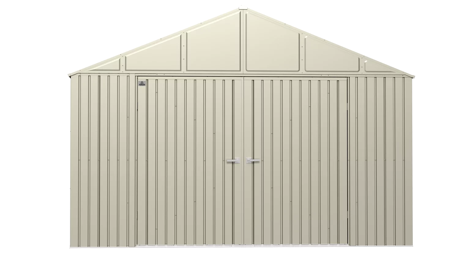 Arrow Elite Steel Storage Shed, 12x14, Cool Grey