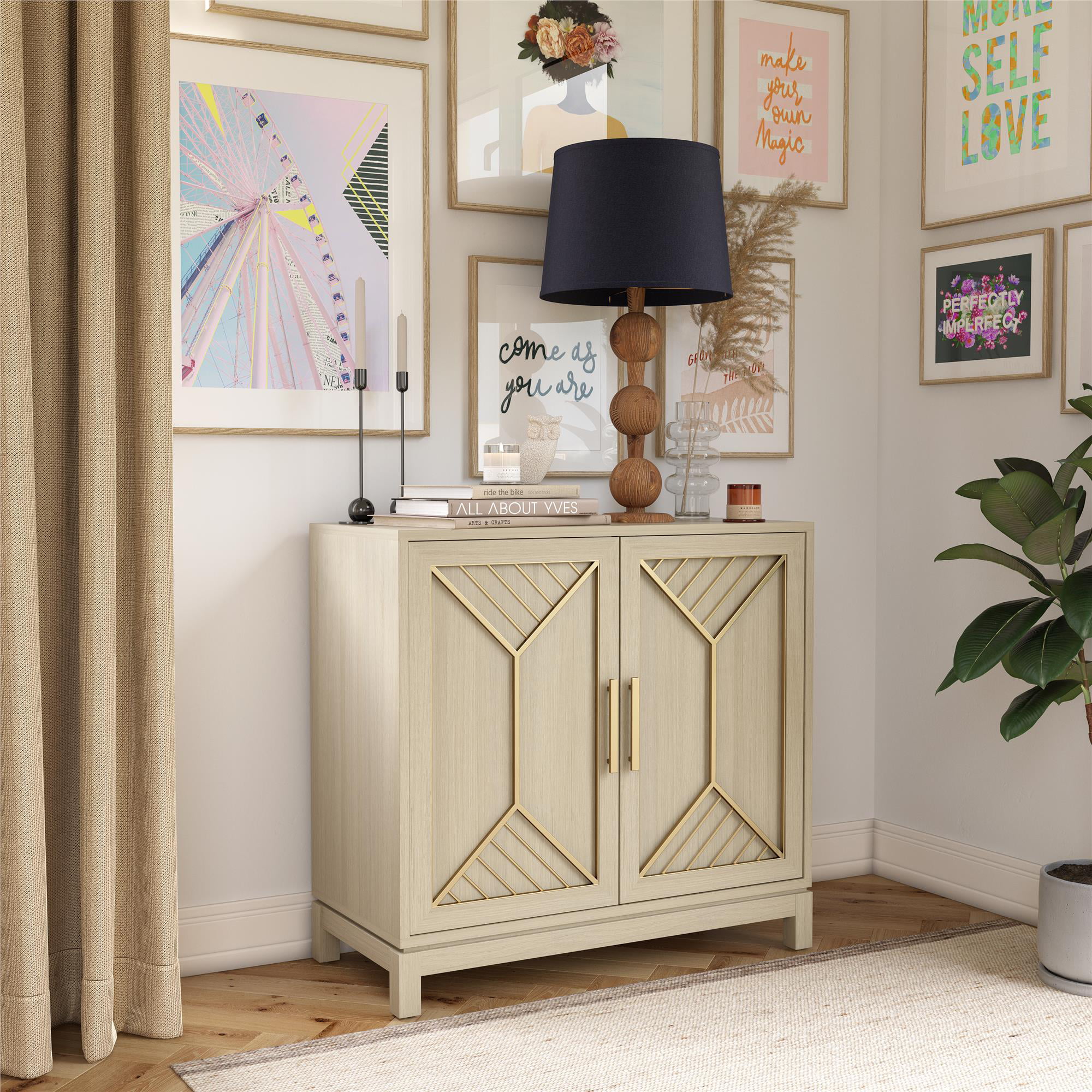 Mr. Kate Neely Accent Cabinet, Pale Oak