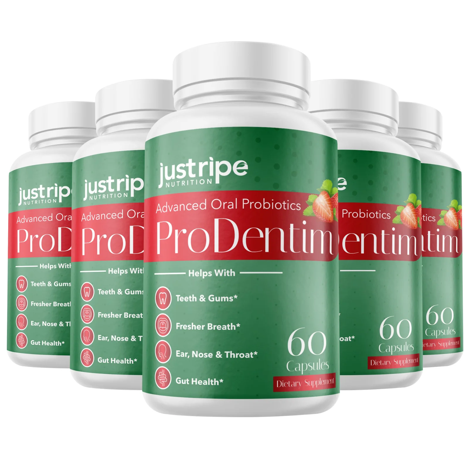 5 Pack Prodentim Oral Probiotics 40 Billion CFU Improve Teeth Gums Bad Breath - Curated Treasures Market