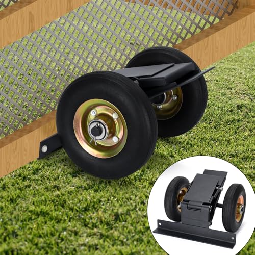 TOPOWN Chicken Coop Mover with Wheel System and Lift Design, Chicken Tractor Mobility Heavy Duty and Weatherproof
