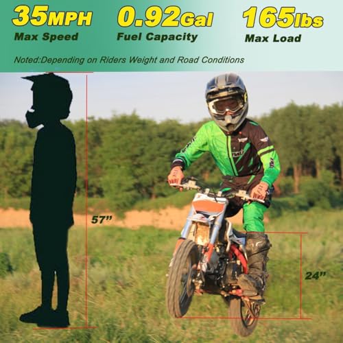 X-PRO 110cc Dirt Bike Gas Dirt Bike Pit Bikes Youth Dirt Pitbike with Automatic Transmission, 10"/10" Tires! (Blue)