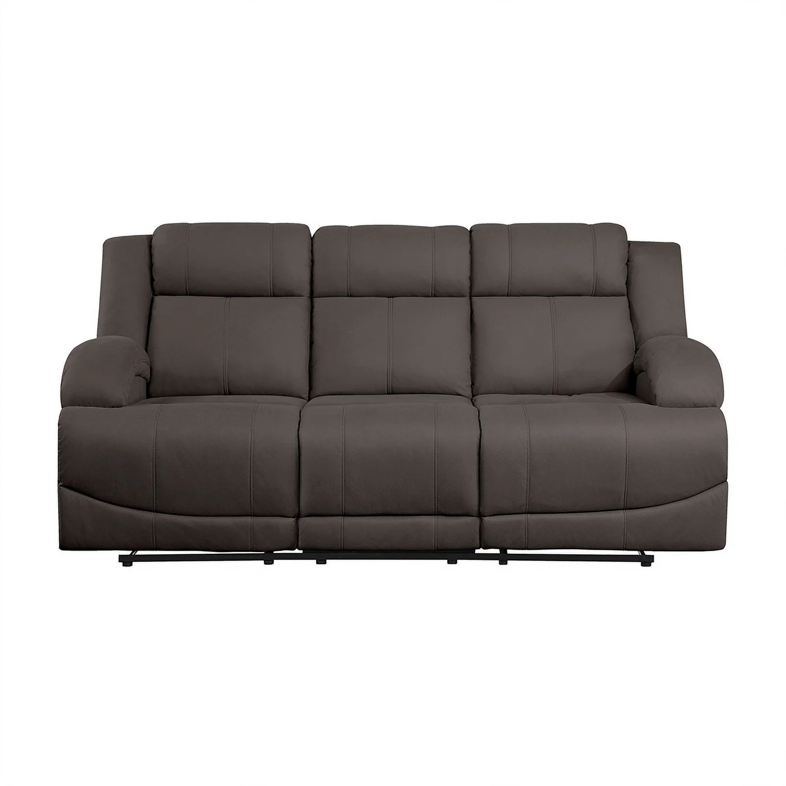 Lexicon Camryn Microfiber 2-Piece Manual Reclining Sofa Set in Chocolate