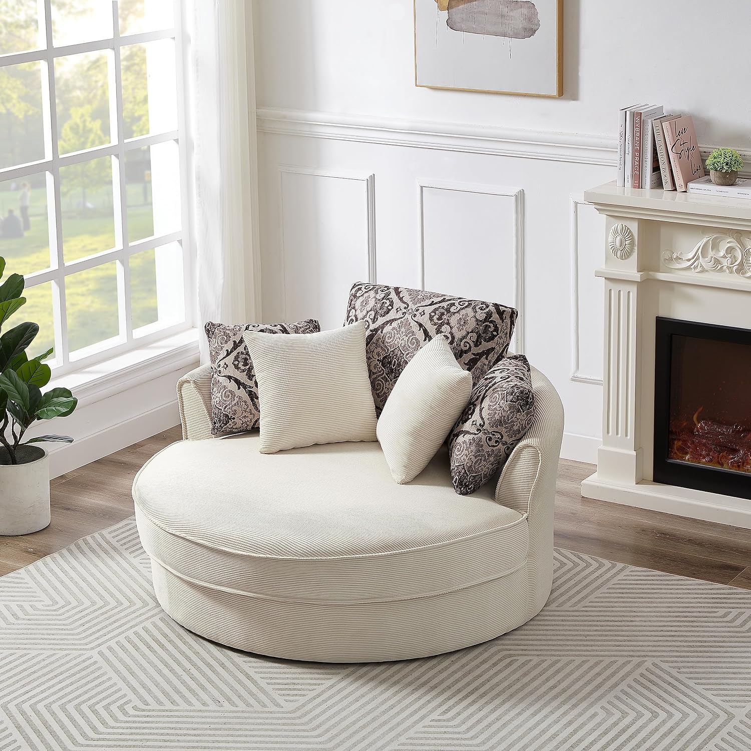 360-Degree Swivel Chair for Living Room Lounge
