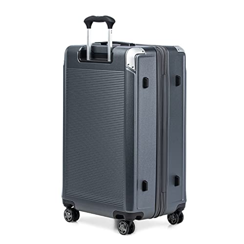 Travelpro Platinum Elite Hardside Expandable Carry on Luggage, 8 Wheel Spinner, TSA Lock, Hard Shell Polycarbonate Suitcase, Metallic Sand