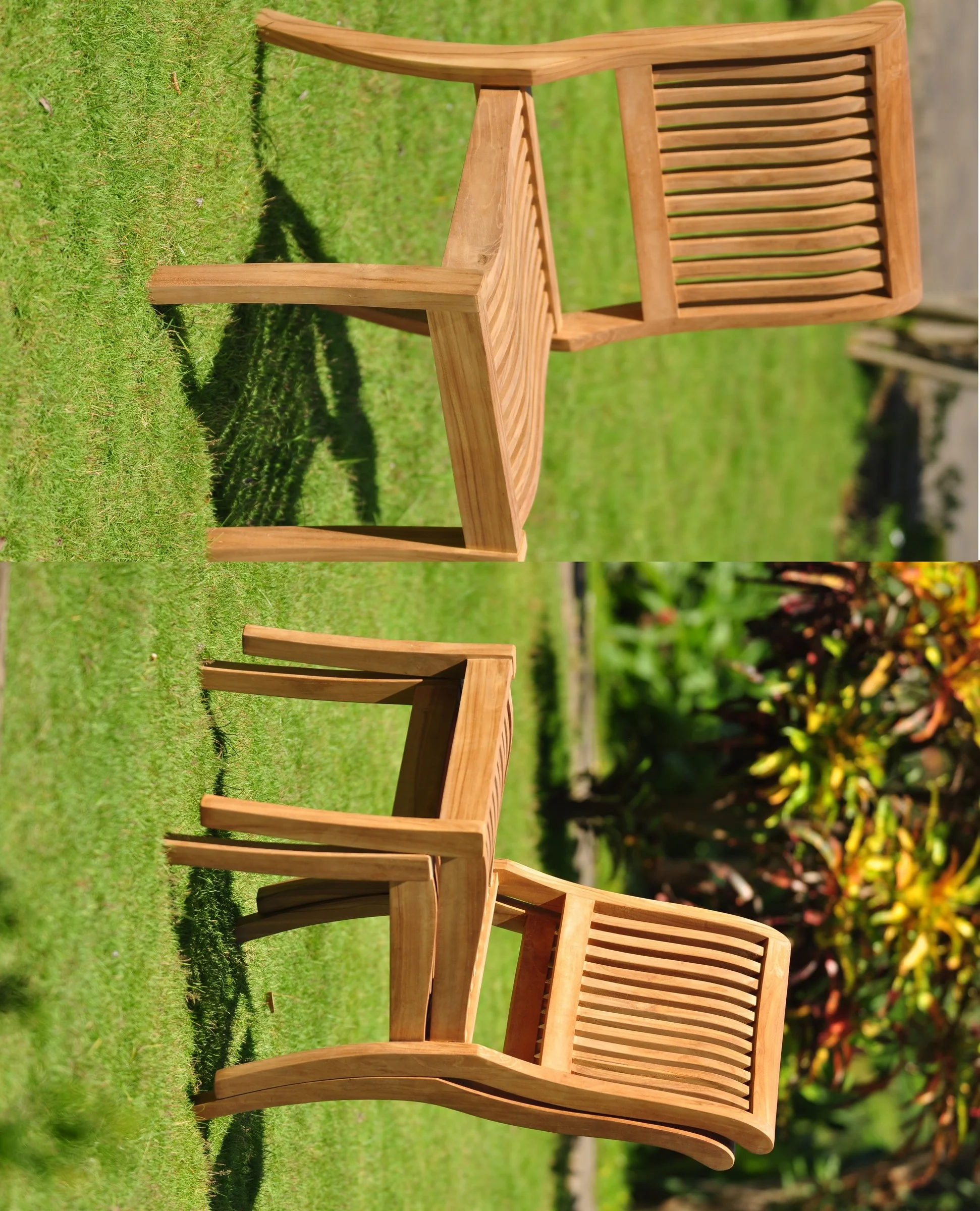 Teak Dining Set: 10 Seater 11 Pc: 94" Oval Table & 2 Stacking Arbor Arm & 8 Armless Chairs Outdoor Patio Grade-A Teak Wood WholesaleTeak #WMDSAB11
