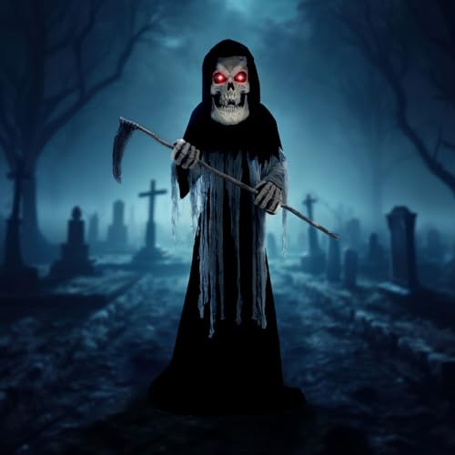 Haunted Hill Farm Motion-Activated 7.5-Ft. Tall Smoldering Ghoul