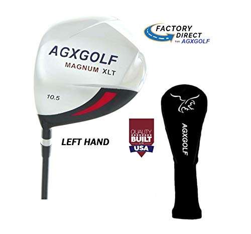 AGXGOLF Men's Senior Left Hand Magnum XLT Complete Golf Club Set 460cc Driver, Fairway Wood