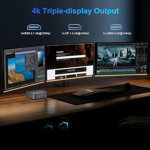 Beelink SER8 Mini PC AMD Ryzen 7 8745HS(Max 4.9GHz), 24GB DDR5 1TB PCIE4.0 SSD Mini Computer, AMD Radeon 780M Graphics 12 core 2600MHz Gaming PC