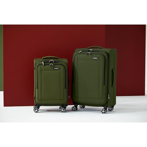 Samsonite Saire LTE Softside Expandable Luggage with Spinner Wheels, 3-Piece Set (20/25/28), Caribbean Blue