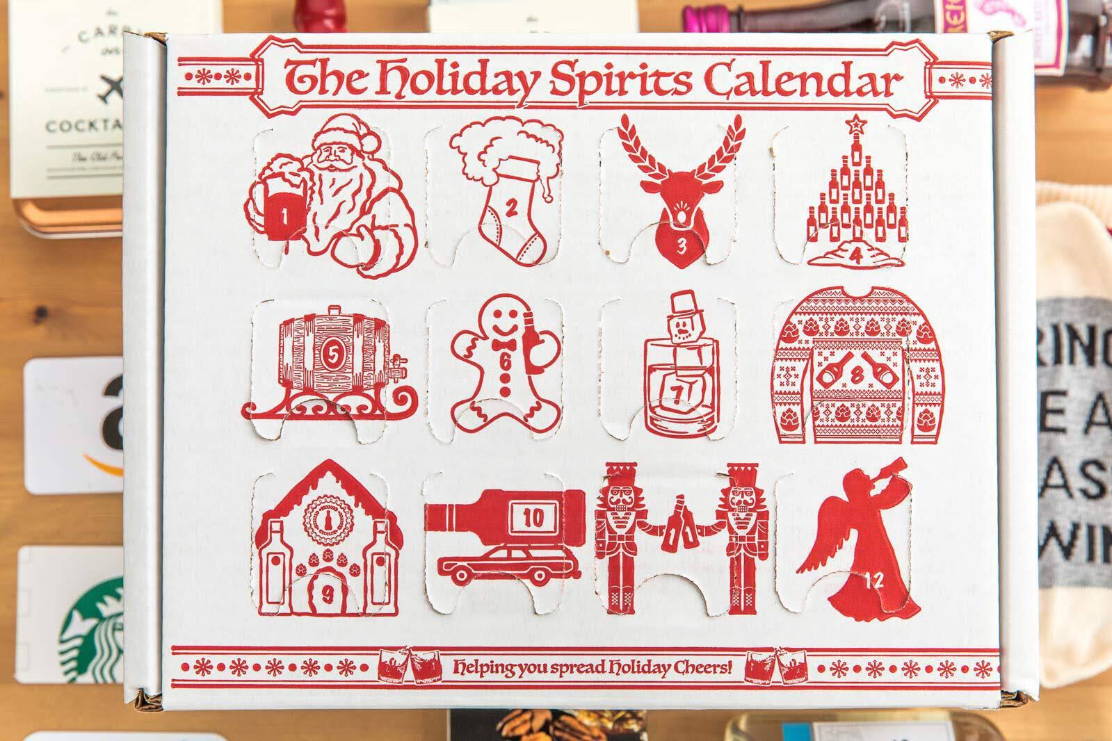 Holiday Spirits Calendars Advent Calendar for Alcohol u0026 Adults | Gift Booze u0026 Wine for Christmas 2019 | Great White Elep