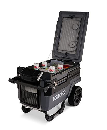 Igloo Trailmate Journey 70Qt Wheeled Cooler, Insulated Hard Shell Ice Chest