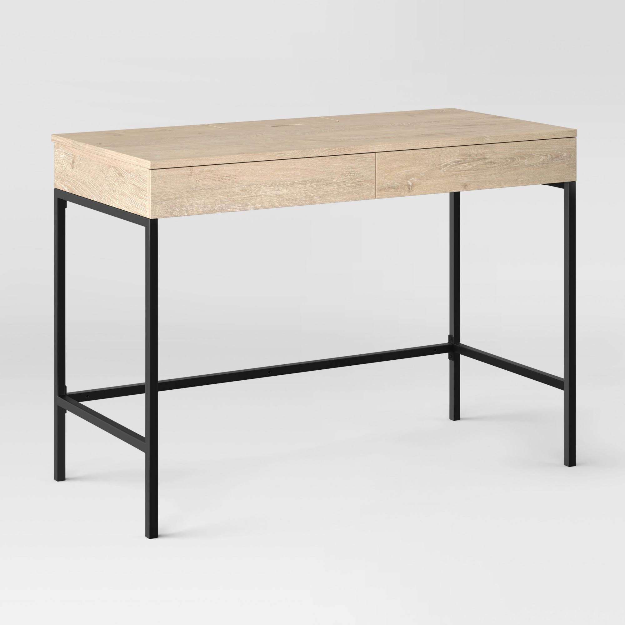 Loring Wood Writing Desk with Drawers Vintage Oak - Project 62