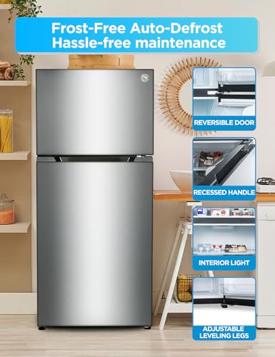Commercial Cool 11.1 Cu. Ft. Convertible Freezer Refrigerator, Upright Fridge with Glass Shelves, Reversible Door, ENERGY STAR rated, Auto Defrost