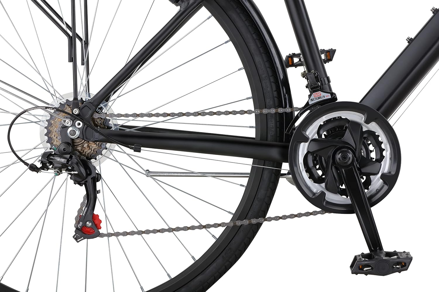 Hurley J-Bay Hybrid Urban Bicycle (Black, Medium / 18 Fits 5'6"-6'0")