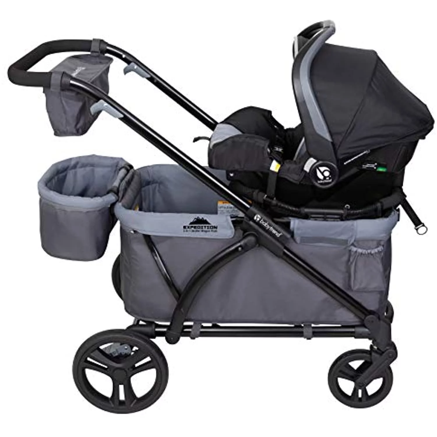 Baby Trend Expedition Wagon Stroller, Solid Print Gray - Radiant Selections