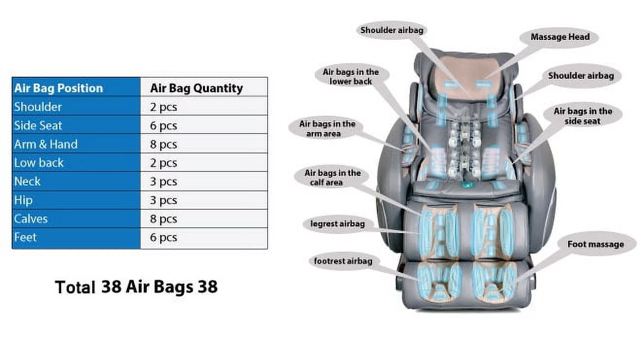 OSAKI OS-4000T Massage Chair with Six Unique Auto-programs - Charcoal