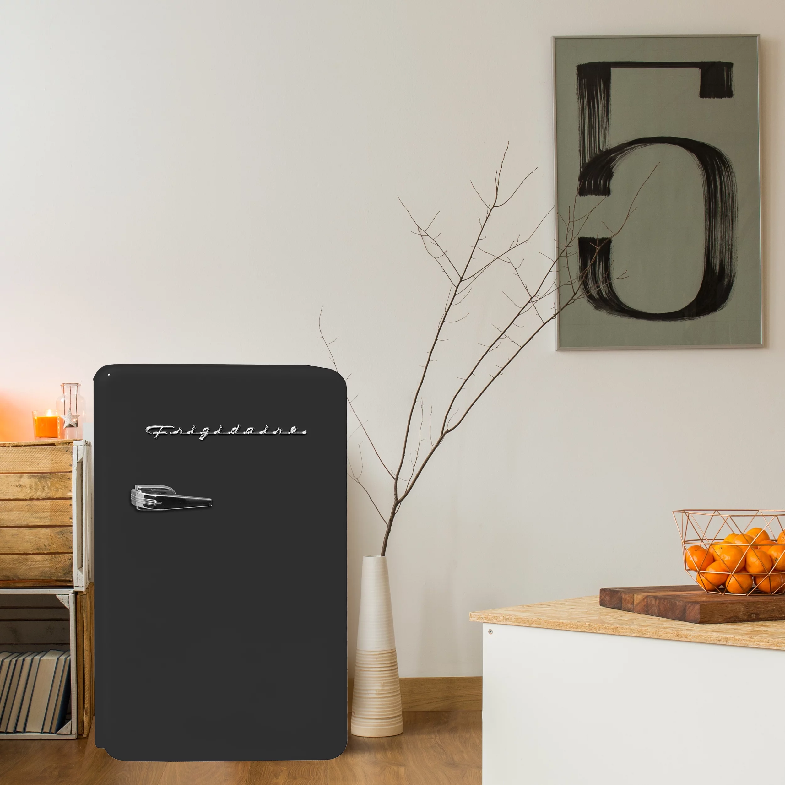 Frigidaire 3.2 cu ft Single Door Retro Compact Fridge EFR372, Pink