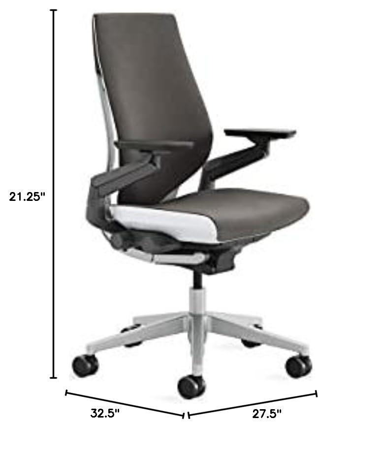 Steelcase Gesture Office Chair - Ergonomic Work Chair with Wheels for Carpet - Comfortable - Intuitive-to-Adjust for Desk - 360-Degree Arms