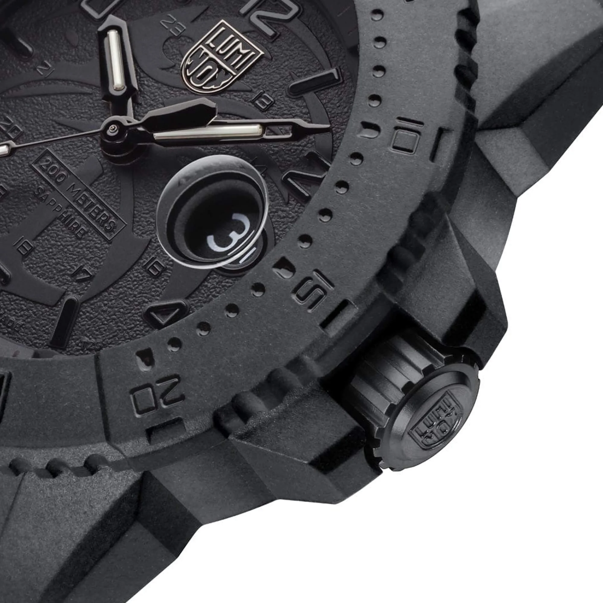 Luminox XS.3601.BO.NSF Men's Navy SEAL Quartz Black Strap Watch - Curated Treasures Market
