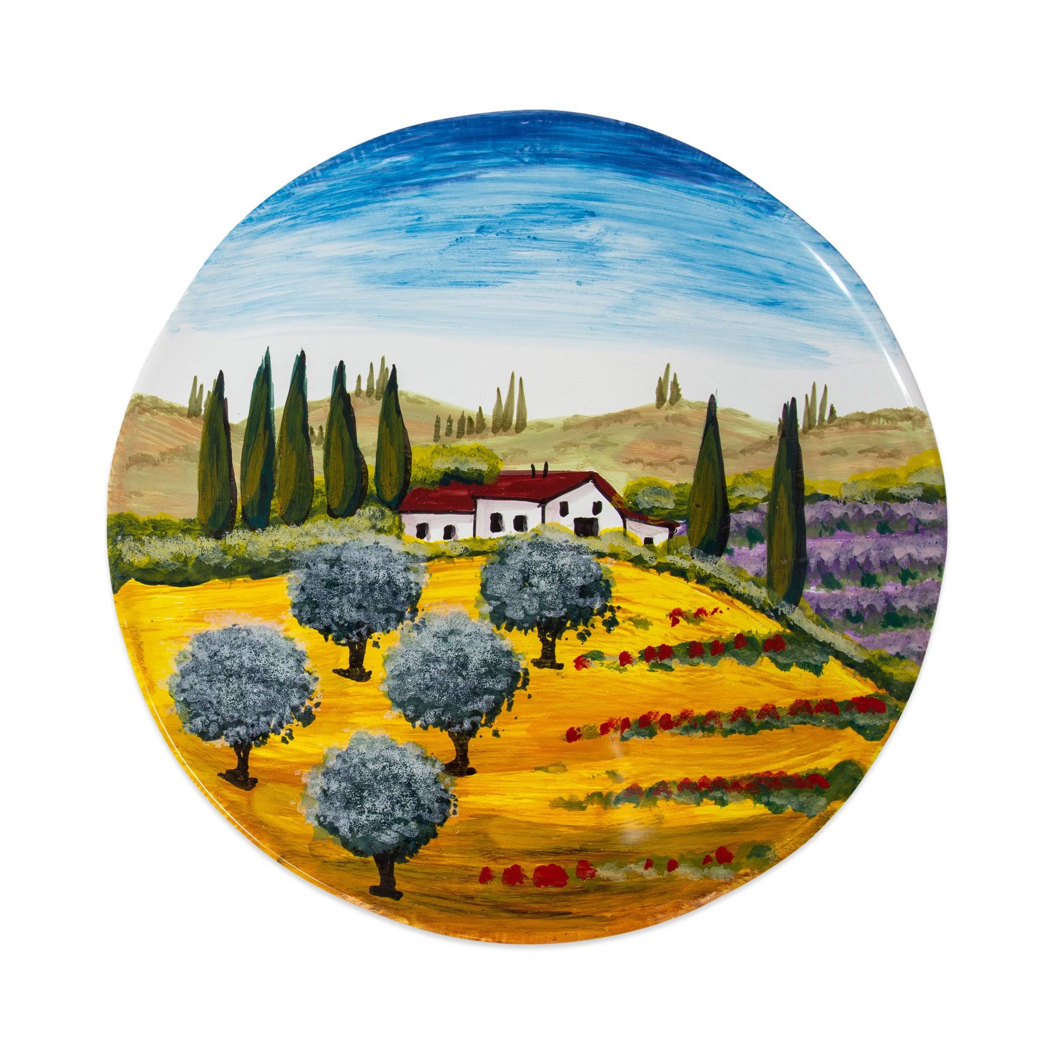 Vietri Wall Plates Tuscany Round Wall Plate