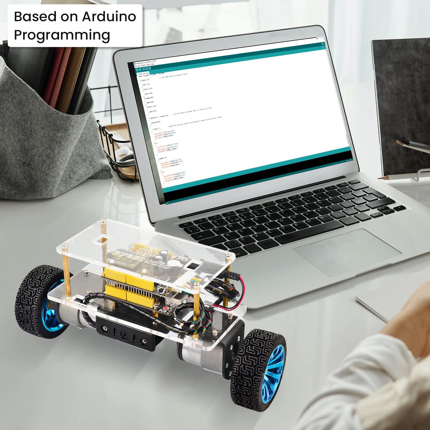 KEYESTUDIO Self-Balancing Robot Car Kit for Arduino DIY Project, Wireless Bluetooth Control, Strong DC Motors