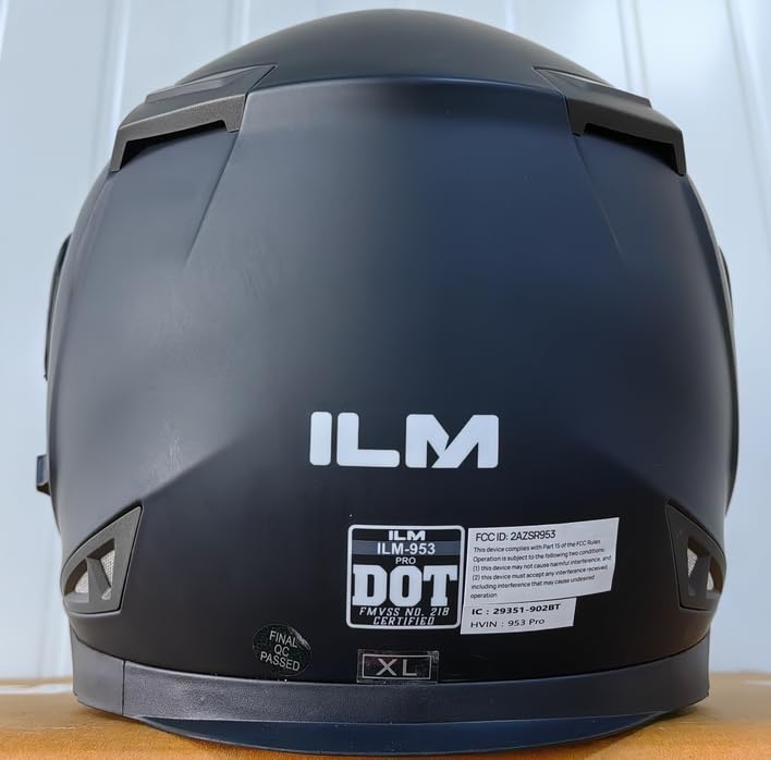 ILM Bluetooth Integrated Modular Flip up Full Face Motorcycle Helmet Sun Shield Mp3 Intercom Model 953/953 PRO