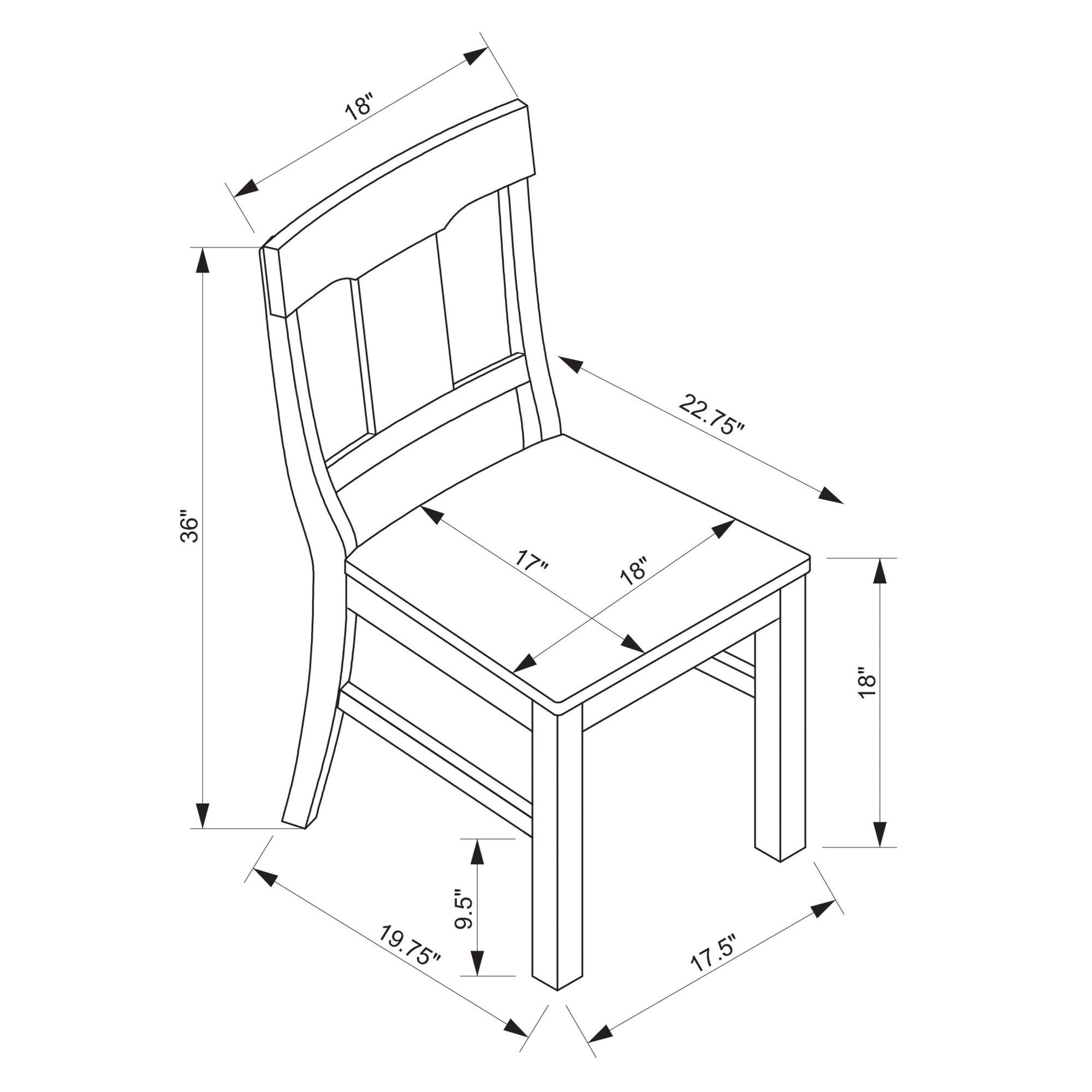 2pk Wheaton Rustic Dining Chair Brown - Threshold