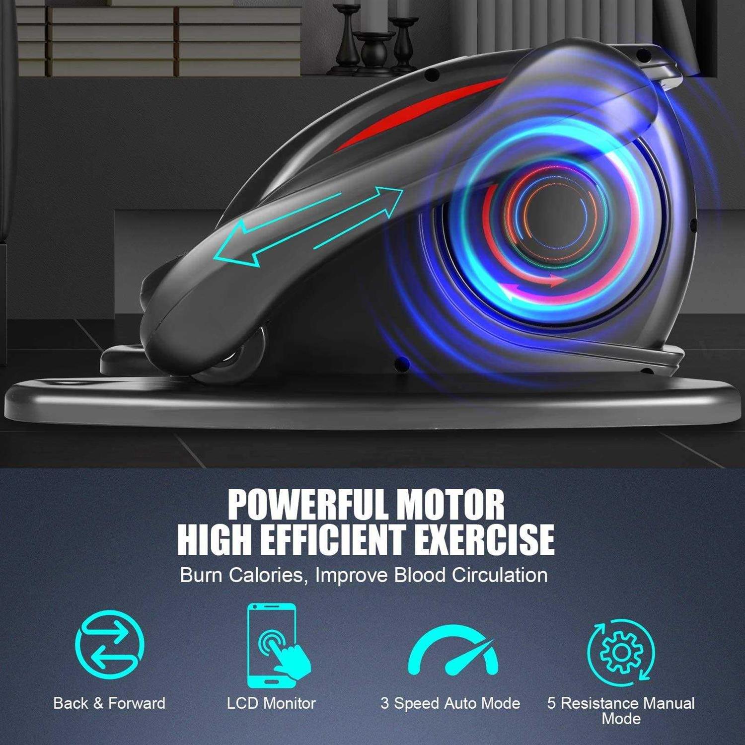 ANCHEER Under Desk Elliptical Machine Electric Seated Pedal Exerciser - Sports Supplies Online Store