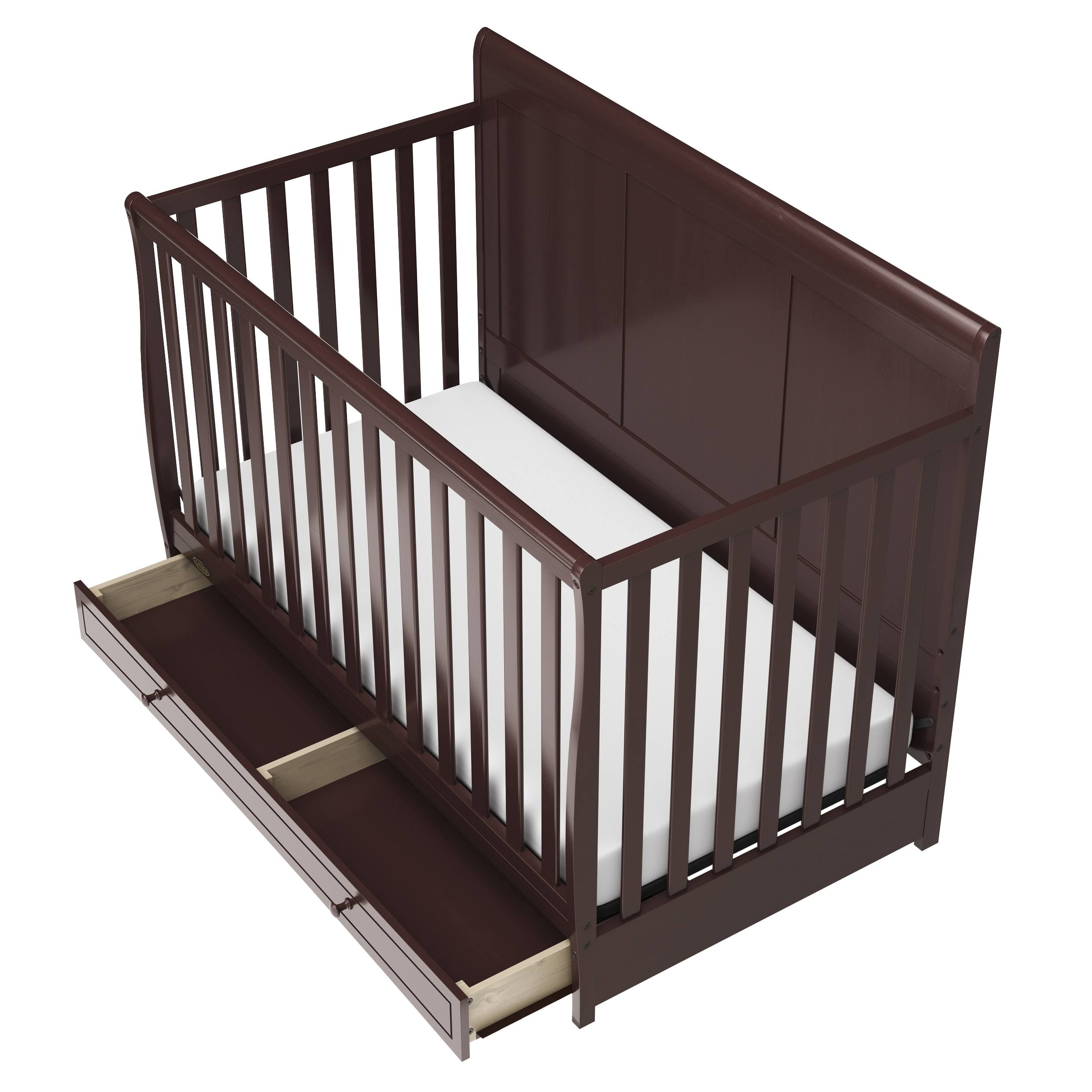 Graco Asheville 4-in-1 Convertible Crib with Drawer - Espresso