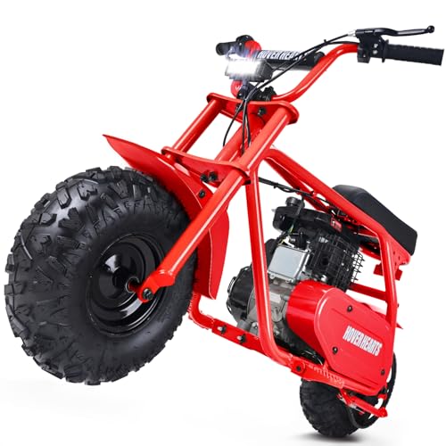 Mini Bike, Gas Dirt Bike, Minibike, Gas Powered Mini Bikes for Adults, 99cc-4 Stroke Pit Bike with Led Light, Min Dirtbike