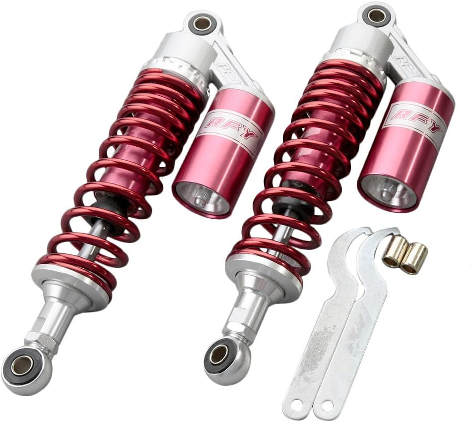 Newsmarts 2pcs Adjustable 320mm Motorbike Air Shock Absorbers Universal Fit for Honda Suzuki Yamaha Kawasaki ATV Go Kart Quad Dirt Sport Bikes Pack
