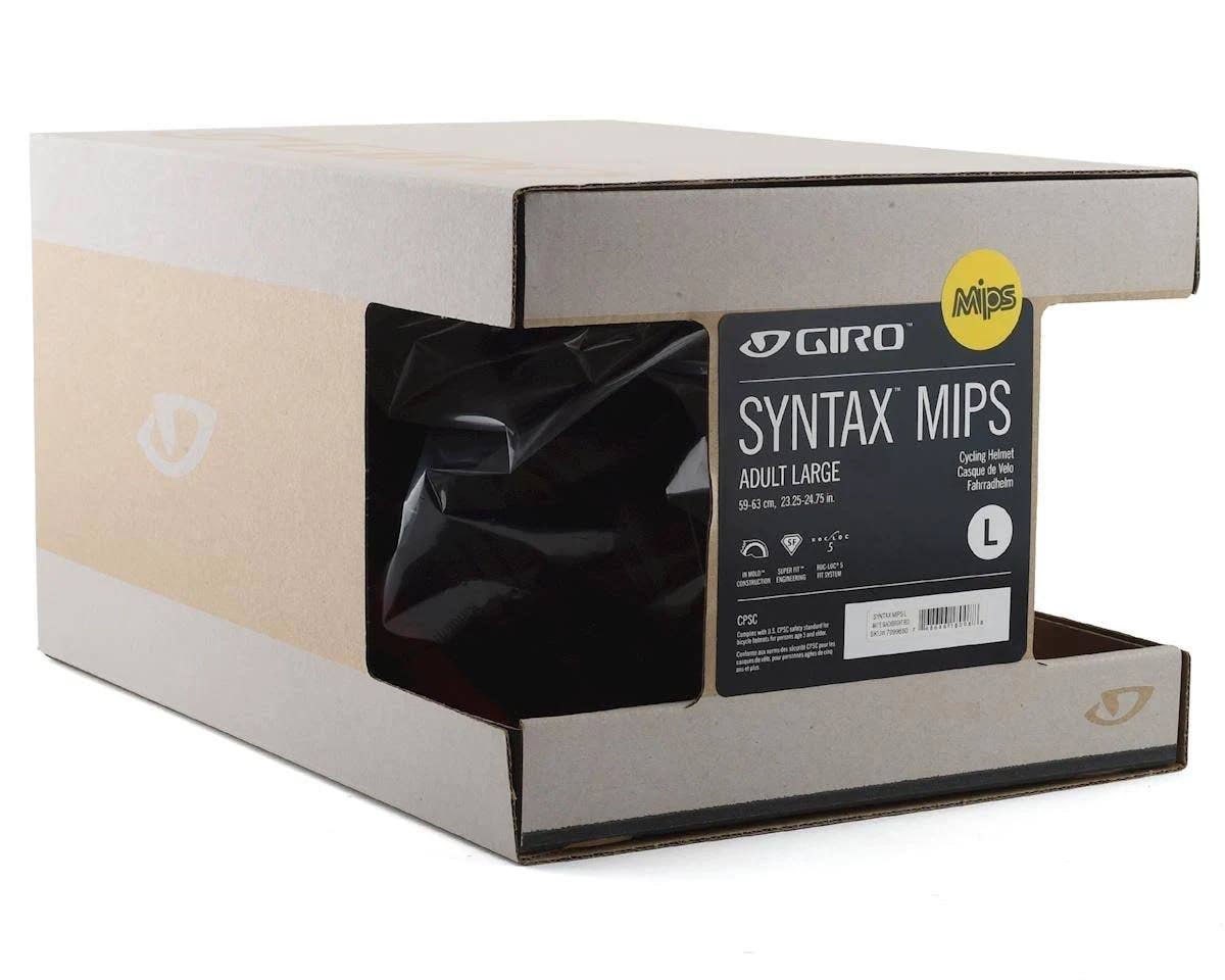 Giro Syntax MIPS Helmet - Matte Black/Bright Red - Medium