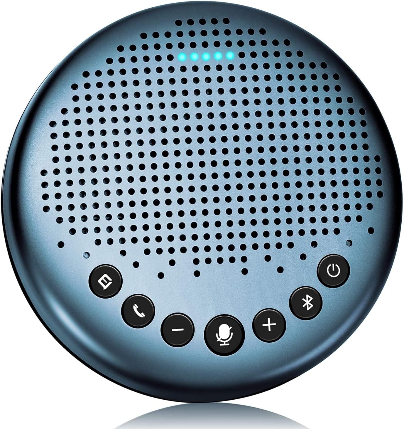 Bluetooth Speakerphone -eMeet Luna Lite Computer Speakers with Microphone, VoiceIA Noise Cancelling USB Speakerphone, Daisy Chain