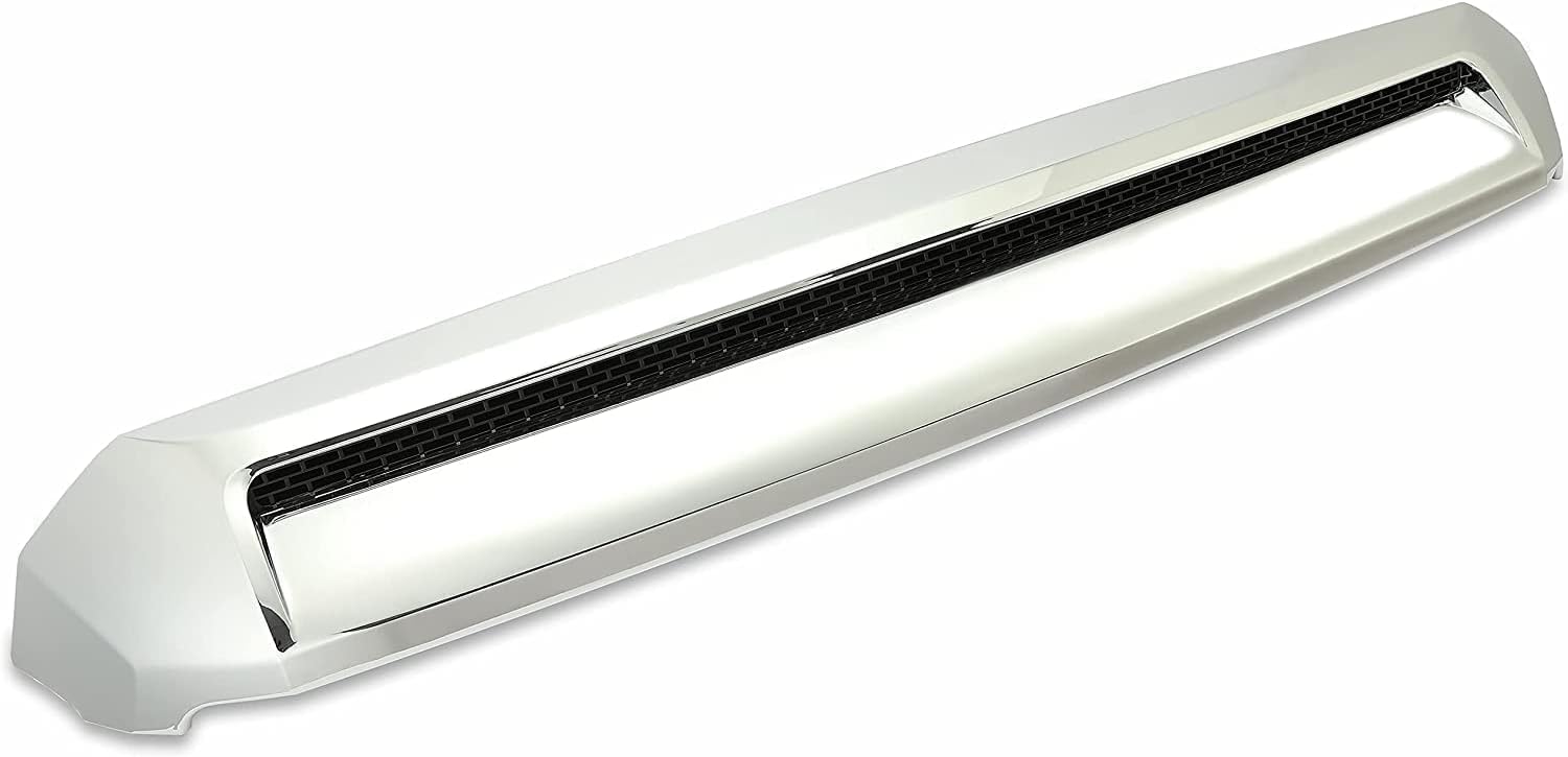 HECASA Hood Bulge Molding Compatible with 2014-2021 Toyota Tundra Black Color Code 202 Platinum Style Front Upper Grille Hood Scoop Replacement for