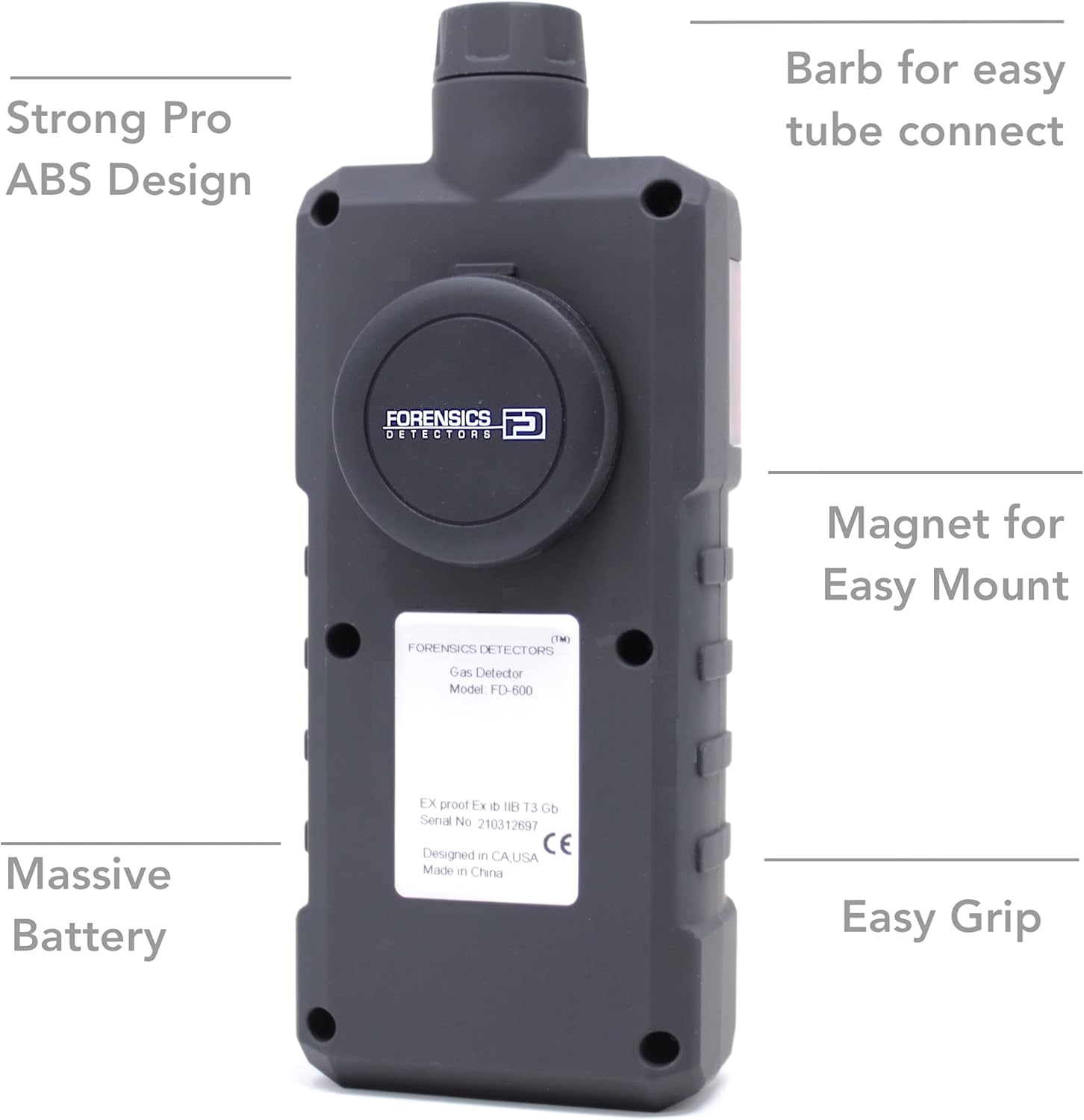 Professional Combustion Analyzer by Forensics | USA NIST Calibration | HVAC, Combustion, Flue Exhaust Gas | CO, O2