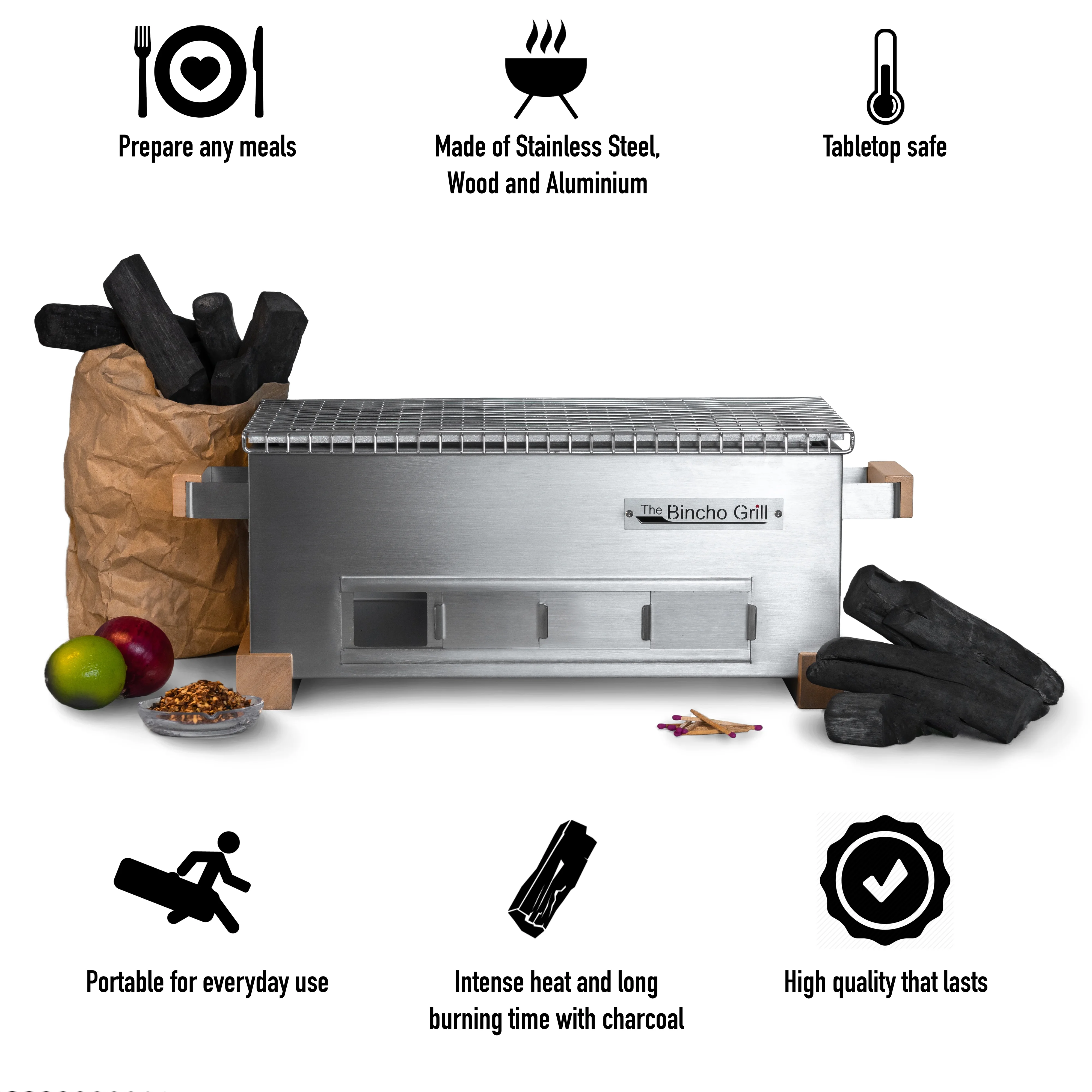 16" Yakitori Tabletop Charcoal Grill-Mini (MG-168)