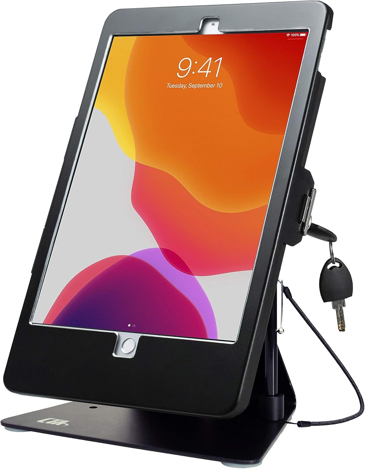 Dual Kiosk Stand – CTA Security Stand with Locking Case, Cable, Stylus and Tether – Compatible with Headphone Jack, iPad 7th/ 8th/ 9th Gen 10.2”