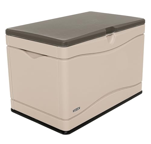 Lifetime 60012 Extra Large Deck Box, 130 Gallon, Desert Sand/Brown