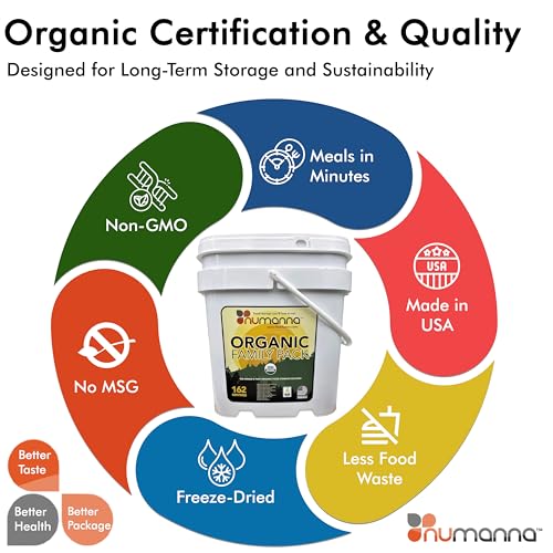 Numanna Organic Family Pack Bucket 162 Servings | USDA Organic